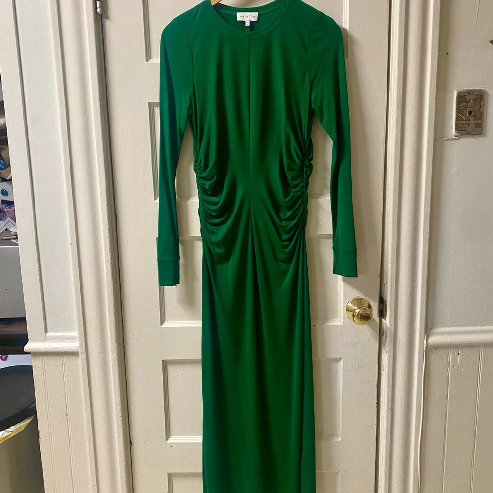 Halston Norah Matte Jersey Dress size 8 - Picture 3 of 7